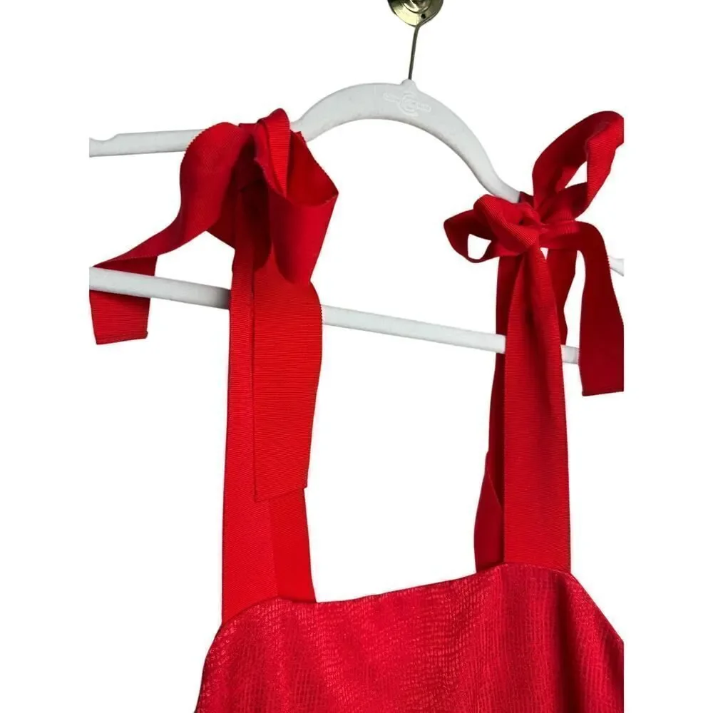 Alice + Olivia Cynthia Tiered Strap Midi Dress Sz. 0